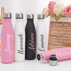 Custom Insulated Bottle,Personalized Water Bottle,Name Water Bottle,Sports Water Bottle,Christmas Gift,Bridesmaid Tumblers,Hot Cold Thermos