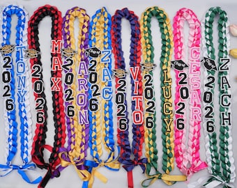 Collar de graduación 2026 con nombre, regalo para graduados, collar de graduación de la clase 2026, collar de cinta personalizado, regalo de graduación Beat