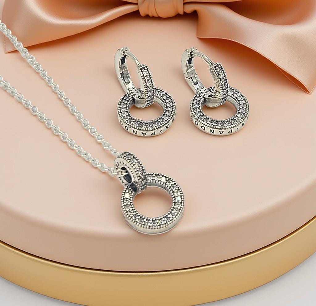 Double Hoop Necklace Australia