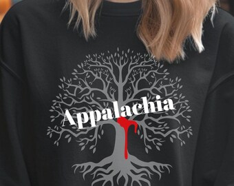 Hurricane North Carolina 2024-sweatshirt, appalachian blood-runs dik