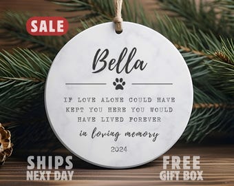 Adorno conmemorativo para mascotas, regalo conmemorativo para mascotas, adorno conmemorativo para perros personalizado, recuerdo personalizado por la pérdida de una mascota, regalo de condolencias, adorno conmemorativo para gatos