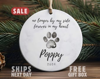 Adorno conmemorativo para mascotas, regalo conmemorativo para mascotas, adorno conmemorativo para perros personalizado, recuerdo personalizado por la pérdida de una mascota, regalo de condolencias, adorno conmemorativo para gatos
