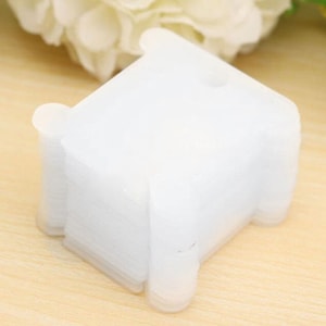 Plastic Embroidery Floss & Craft Thread Bobbins -  Thread Cards - Pack of 25