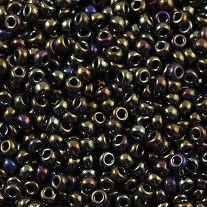 10 grams Miyuki Glass Seed Bead Size 8-457a Metallic Copper Seed Bead