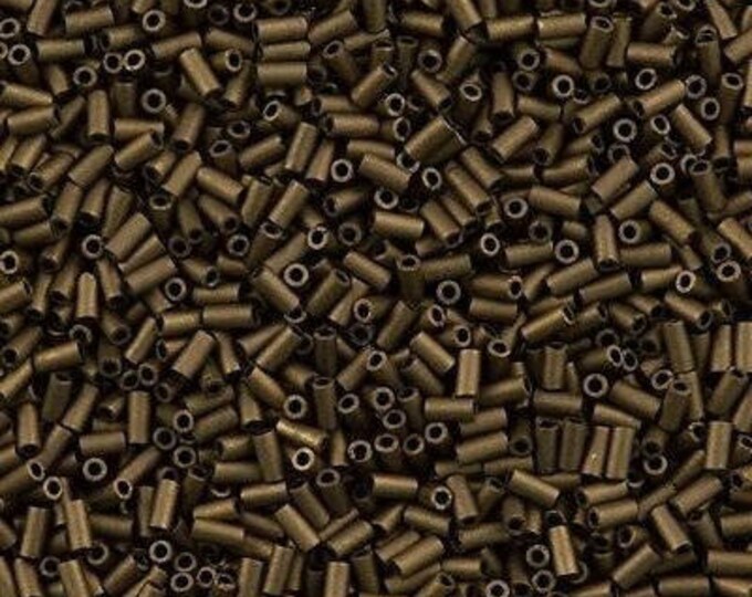 2006 Bugle Beads Matte Metallic Bronze 3mm Size 1 Miyuki Japanese