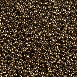 Size 11 - 457a Metallic Copper Seed Bead - Miyuki Glass Seed Bead - 10 grams