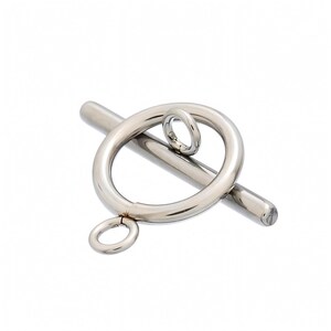 9mm Silver Small Plain Toggle Loop (9mm) and Toggle Bar (12mm) : Silver ...