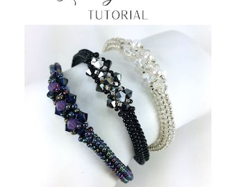 KR021 Beading TUTORIAL - Lucidity Bracelet Tutorial - Reversible! Beadweaving Instructions Seed Bead Jewelry Pattern - DIY Etutorial CRAW