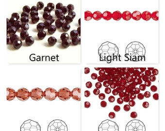 Perlina rotonda da 4 mm, 5000, cristallo Swarovski, Crystal Passions®, 4 mm, 5000 - Disponibili vari colori e diverse dimensioni di confezione