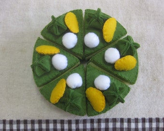 Felt green tea cake