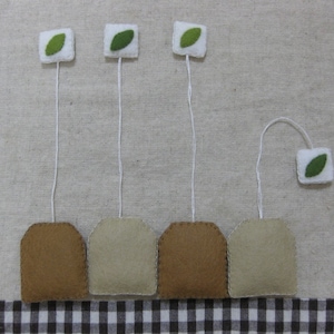 Felt tea bags