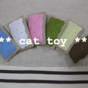 2 felt catnip pastry your choice cat toy image 1