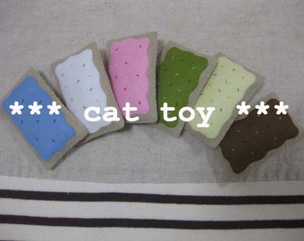 2 felt catnip pastry your choice (cat toy)