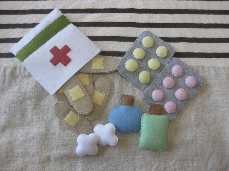Felt First Aid Kit Etsy