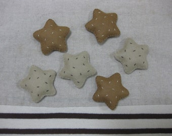 Felt star chocolate cookies