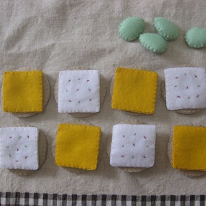 Felt cheese and crackers