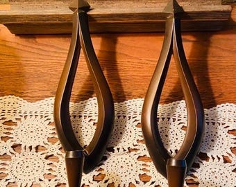 Vintage Syroco Wall Sconces Dated 1966 Mid Century Modern Hollywood Regency Glam Revival