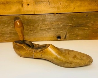 Vintage Wooden Shoe Stretcher Rustic Farmhouse Primitive