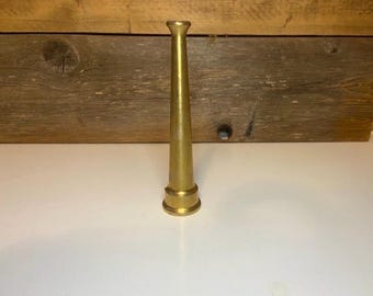 Antique Style Brass Water Fire Nozzle Industrial Steampunk Rustic
