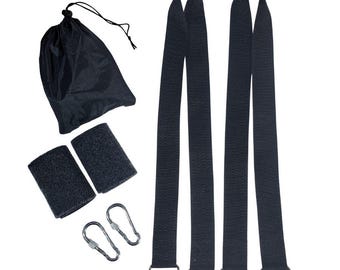 Kit per appendere l'amaca Swing, cinghie in nylon, moschettoni