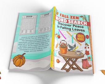Libro de búsqueda de palabras Zen de otoño para adultos: Descubra la paz en las hojas que caen