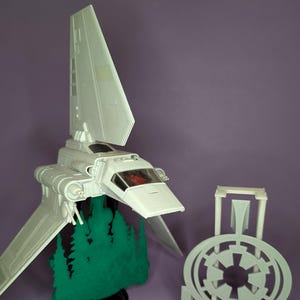 Lambda Shuttle 3D printed stands (For Micro Galaxy Squadron)