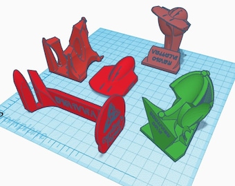 Separtist ships 3D Printable Flight Stand files (for Micro Galaxy Squadron)