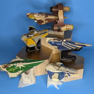 Jedi ships 3D Printed Flight Stand (for Micro Galaxy Squadron)