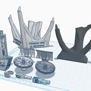 Millennium Falcon Accessories 3D printable files for Micro Galaxy Squadron