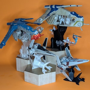Clone Wars 3D printed Flight Stands (For Micro Galaxy Squadron)