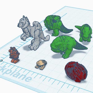 Beasts & Folded Droid STL (voor Micro Galaxy Squadron)
