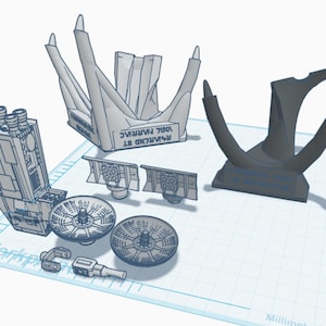 Millennium Falcon Accessories 3D printable files for Micro Galaxy Squadron