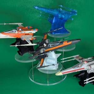 X-wing StarFighter 3D printed Flight Stand (For Micro Galaxy Squadron)
