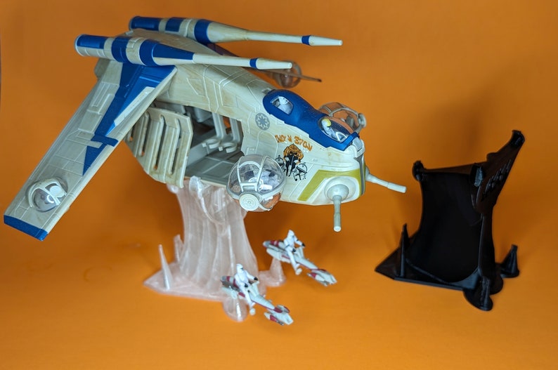 Clone Wars 3D printed Flight Stands For Micro Galaxy Squadron image 4