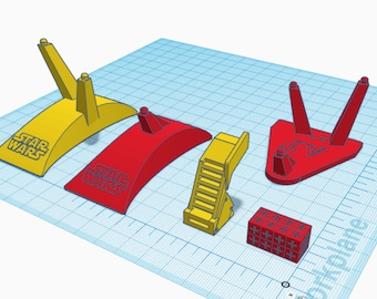Action Fleet Battle Pack stands and accessories 3D Printable files