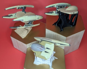 Vulture Droid 3D printed Flight Stands (For Micro Galaxy Squadron)