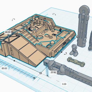 Droid Dungeon 3D Printable STL files (Scaled for Micro Galaxy Squadron)