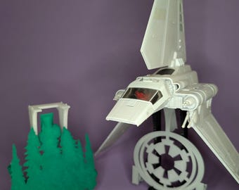 Lambda Shuttle 3D printed stands (For Micro Galaxy Squadron)