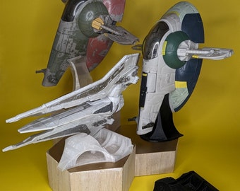 Mandalorian collection 3D Printed Flight Stands (for Micro Galaxy Squadron)