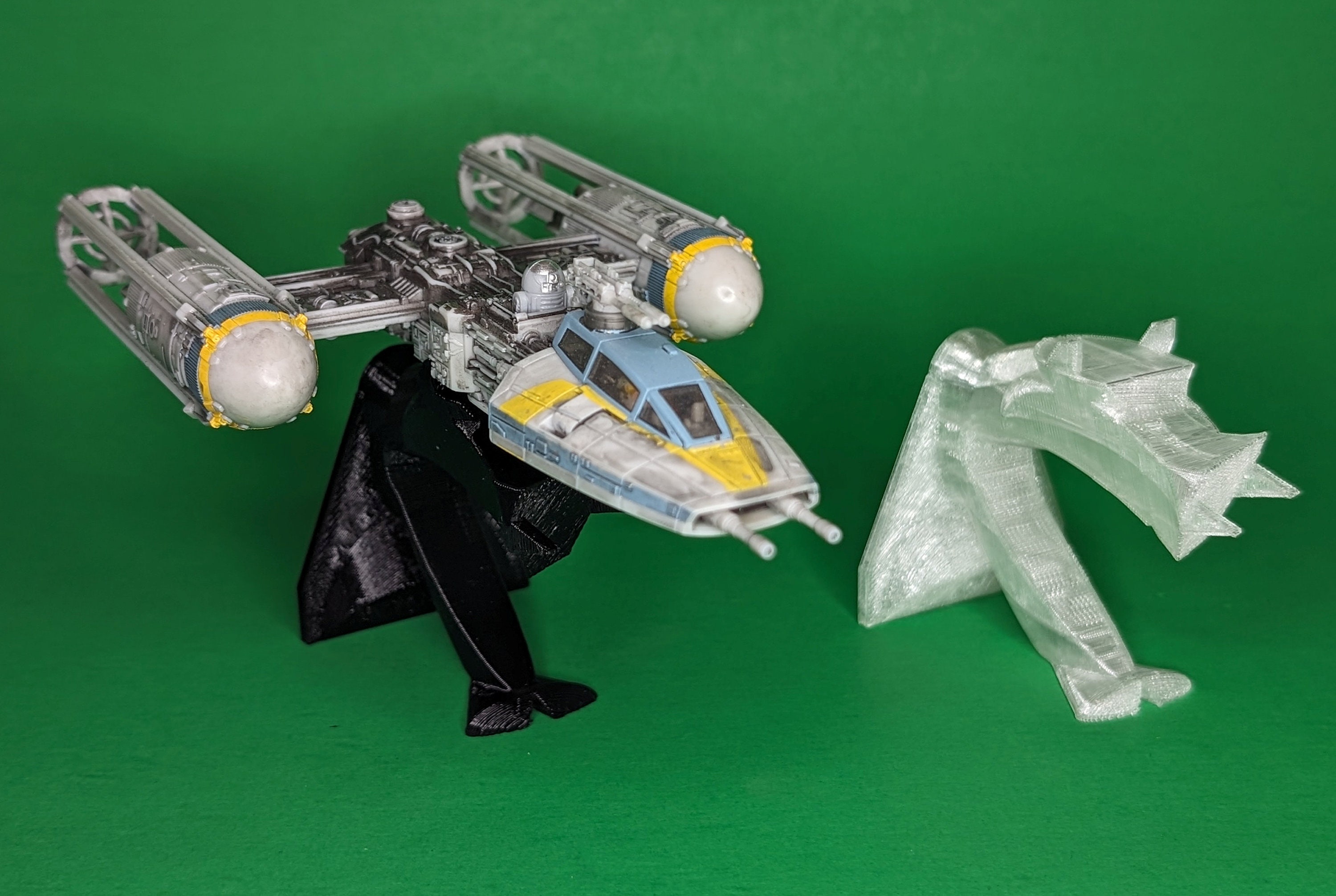 B-wing & Y-wing Starfighter 3D Printed Flight Stands (for Micro
