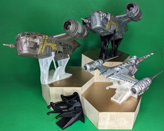 Grogu's Transports 3D Printed Flight Stand (for Micro Galaxy Squadron)