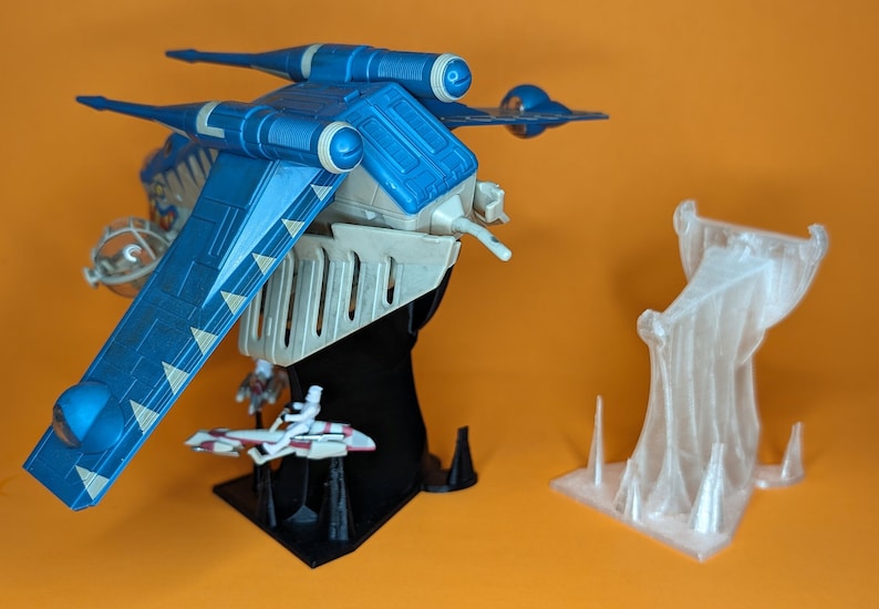 Clone Wars 3D printed Flight Stands For Micro Galaxy Squadron image 3