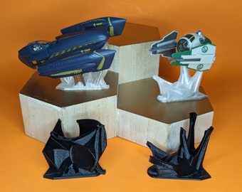 Clone Wars Command fighters 3D Printed Flight Stand (for Micro Galaxy Squadron)