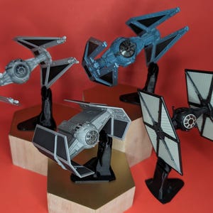 TIE Interceptor & TIE Whisper 3D Printed Flight Stand (for Micro Galaxy Squadron)
