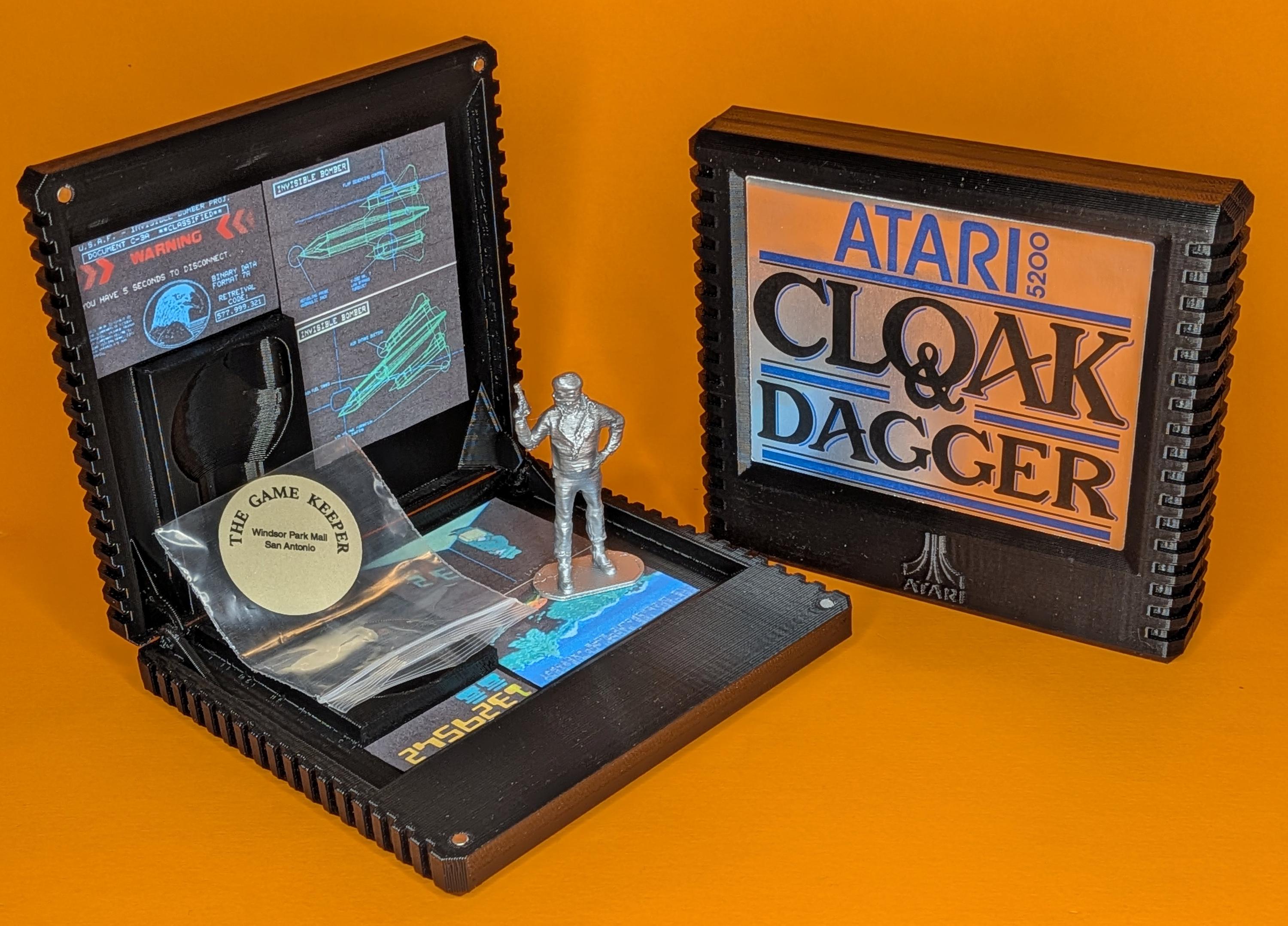 Cloak & Dagger Inspired Atari 5200 Cartridge and Figure Set - Etsy