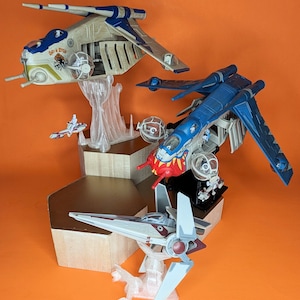 Clone Wars 3D printed Flight Stands For Micro Galaxy Squadron image 1