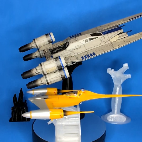 U-Wing & Naboo N1 3D Printed Flight Stands (for Micro Galaxy Squadron)