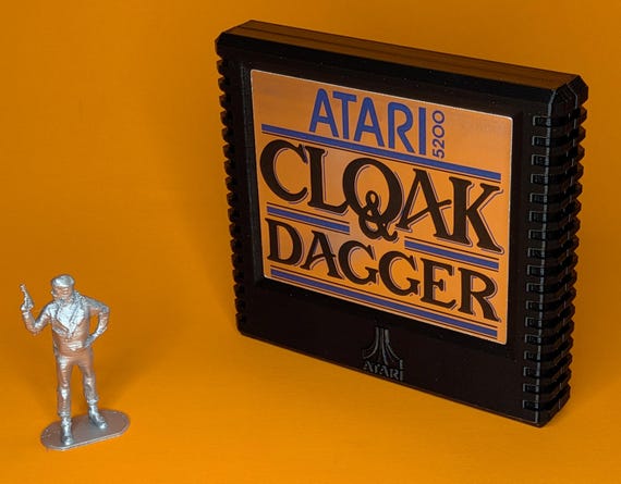 M*u様 Atari 5200 ゲームソフト 9本セット Cloak & Dagger Inspired Atari 5200 Cartridge and Figure Set - Etsy