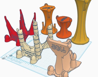 Heavy Clone Vehicles 3D Printable Flight Stand files (for Micro Galaxy Squadron)
