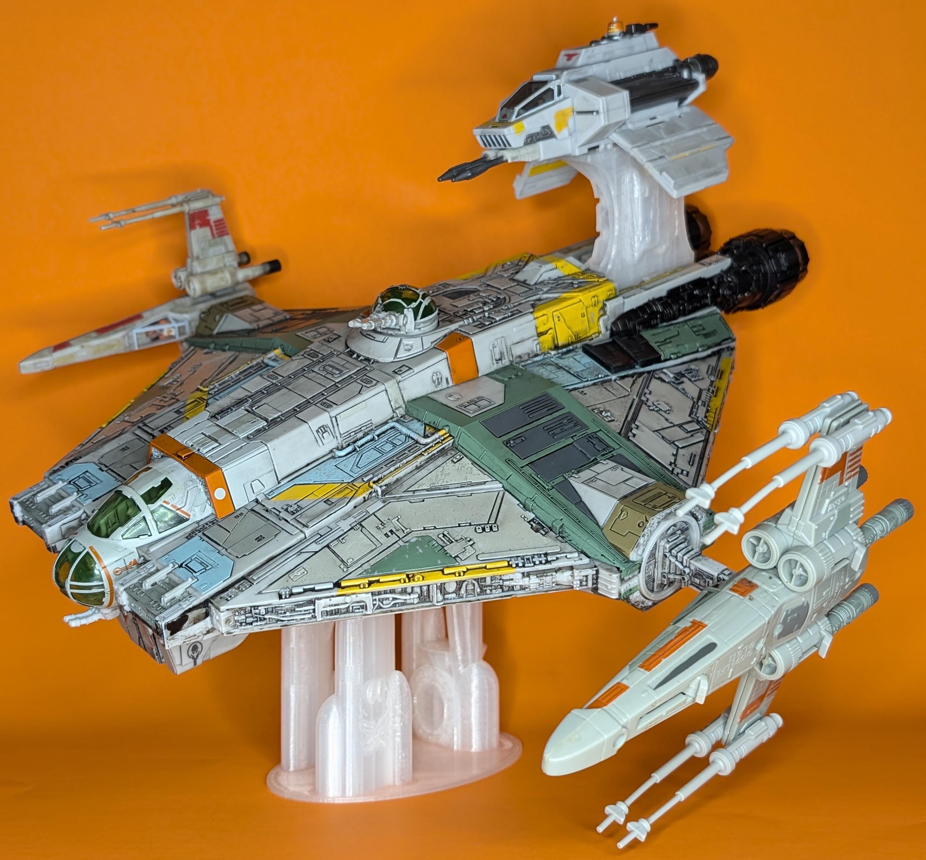 Rebels Ghost & Phantom 3D Printed Flight Stands (for Micro Galaxy